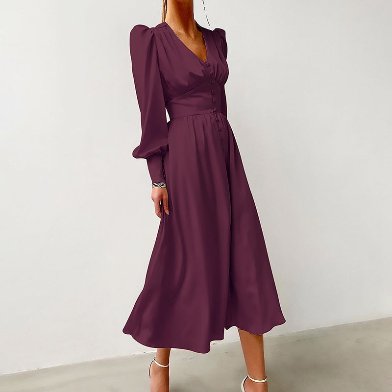 Single Breasted Sexy Dress