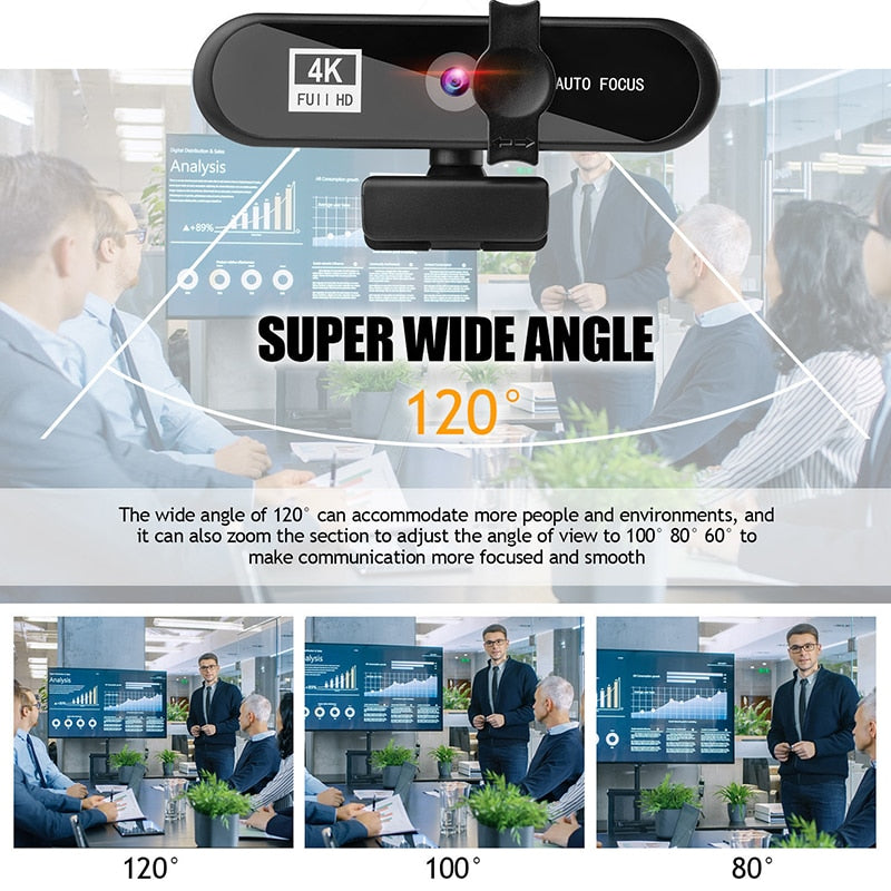 New Ultra HD 4K Webcam With Microphone