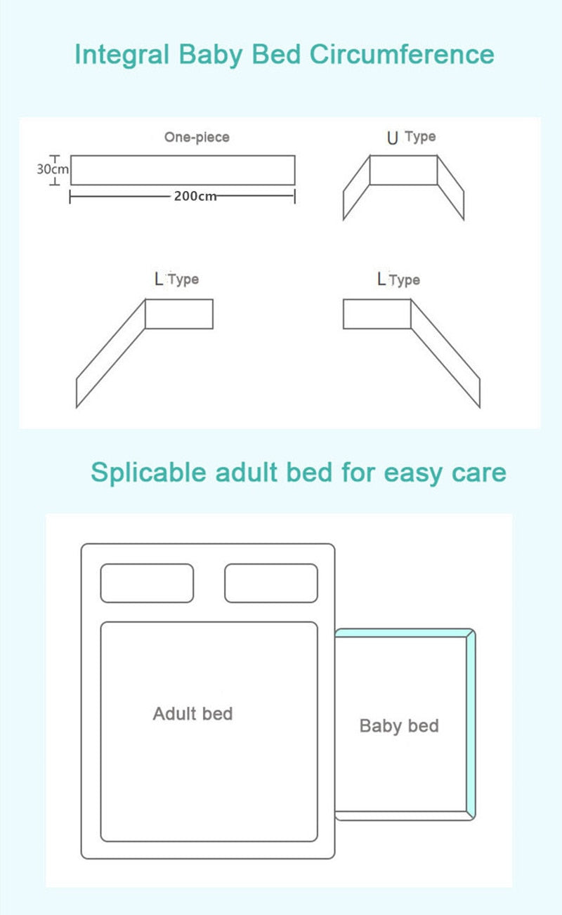 Baby Bed Thicken Bumper