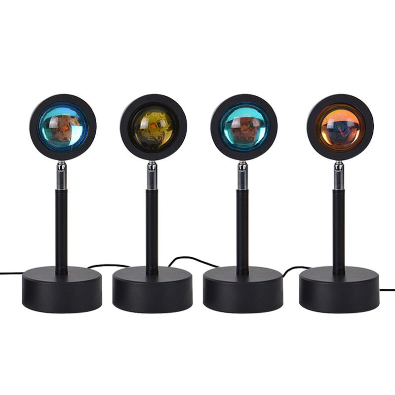 USB Rainbow Sunset Red Projector Led Night Light