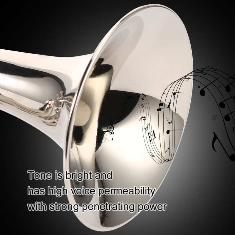 Professional Trumpet with Silver Mouthpiece Bb