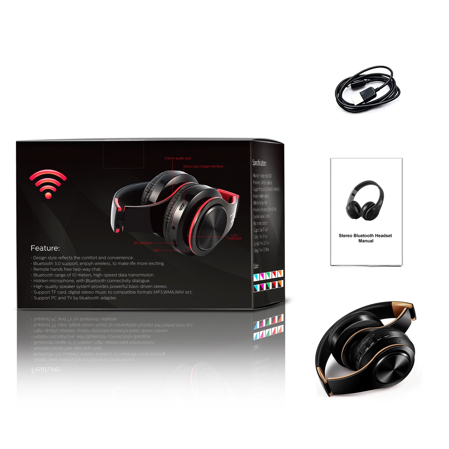 HIFI Stereo Earphones Bluetooth