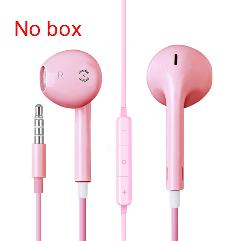 Wired Headphone With Mic 3D Stereo Earbuds