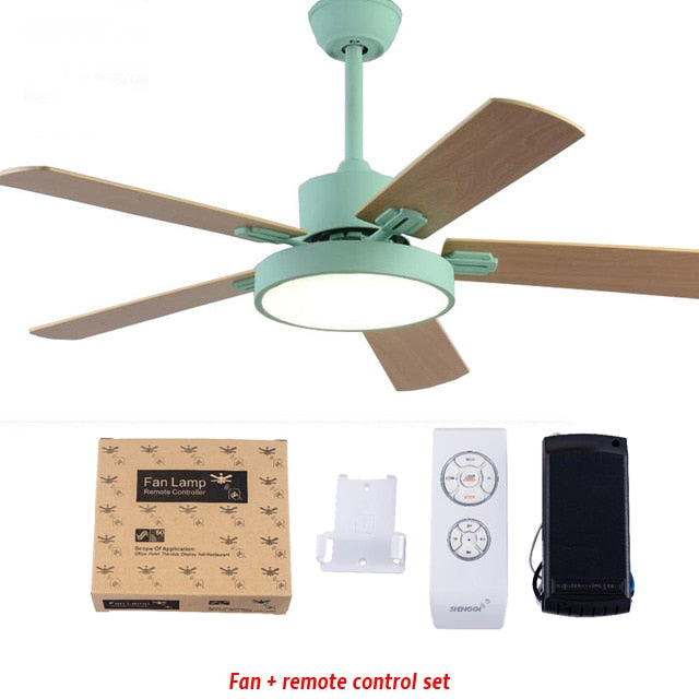 Modern pendant fan with light - Fan 42 52 inch