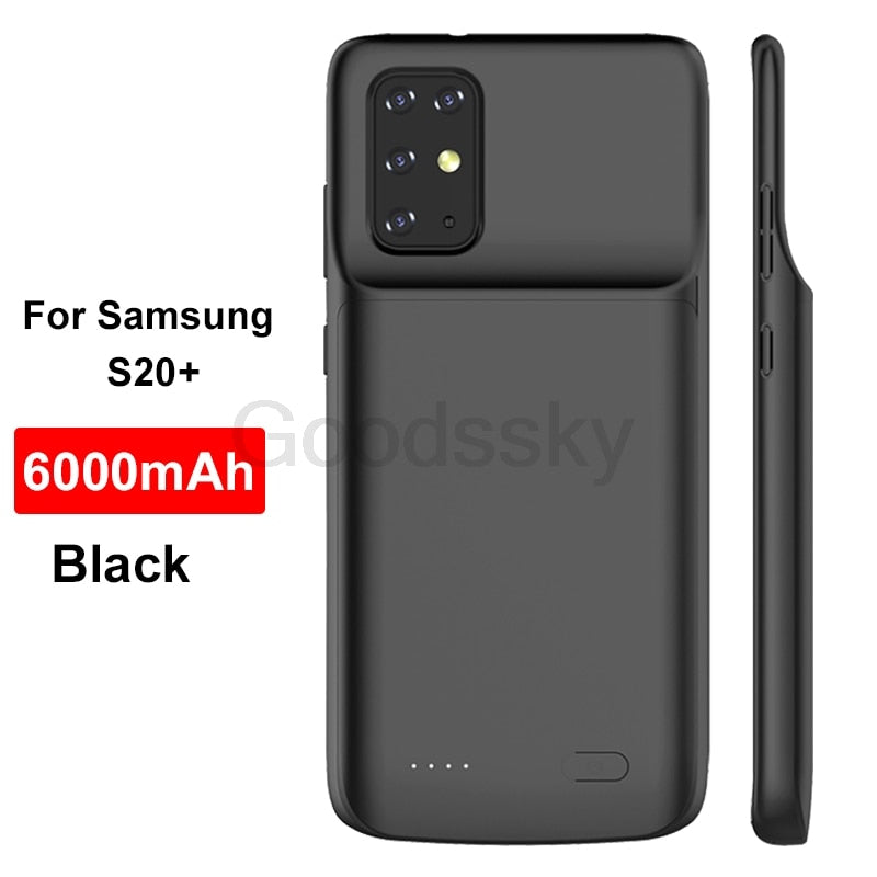 Charger Case For Samsung Galaxy Note 20 Ultra 8 9 10 S8 S9 S10 S20 S21 Plus S10e battery charger case charging Shockproof Case