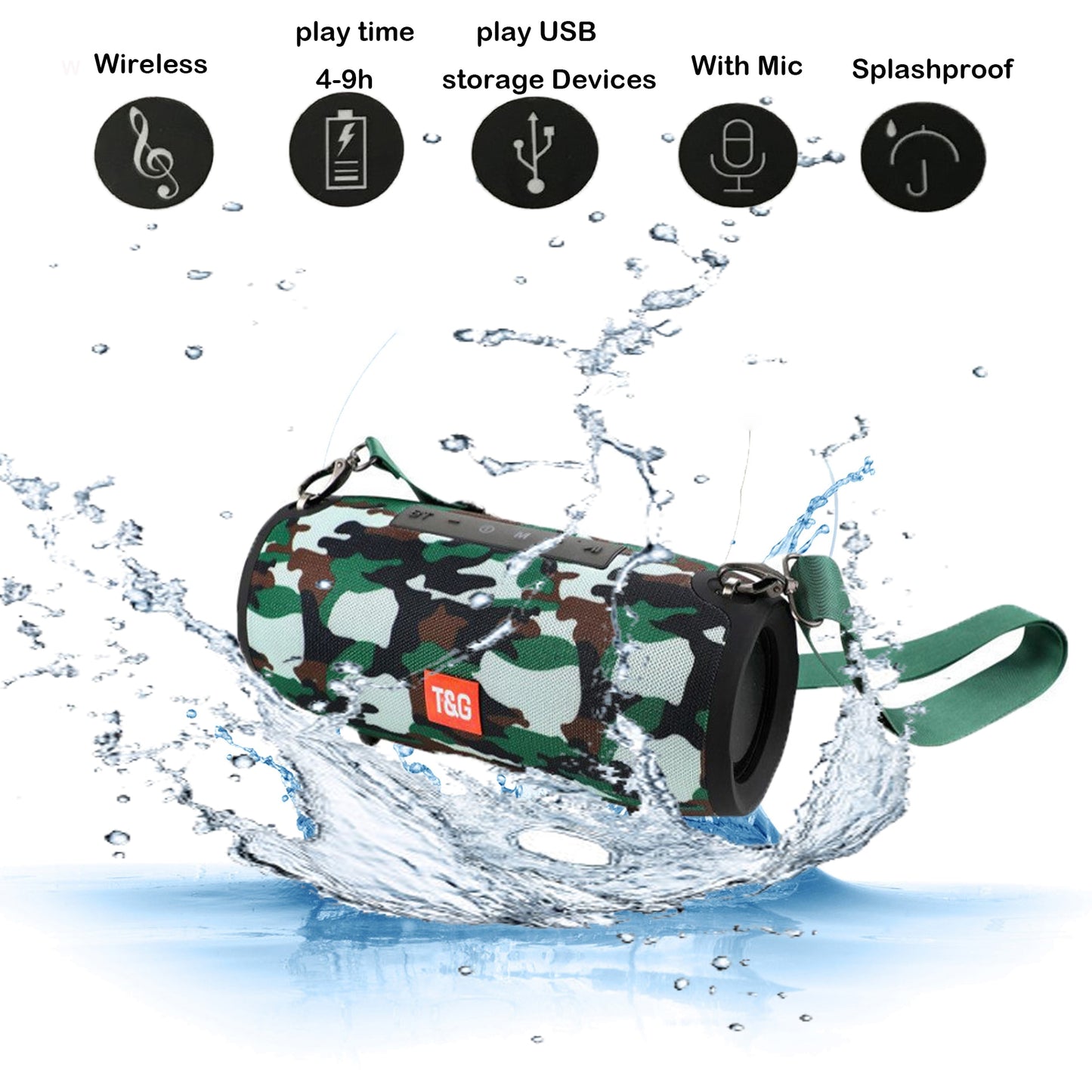 Bluetooth Speaker Bass Portable