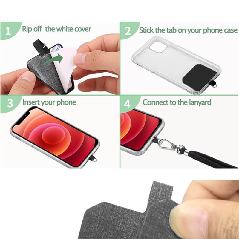 Universal Crossbody Nylon Patch Phone Lanyards Rope Mobile Phone Strap Lanyard 9 Colors Soft Rope for Cell Phone Hanging Cord