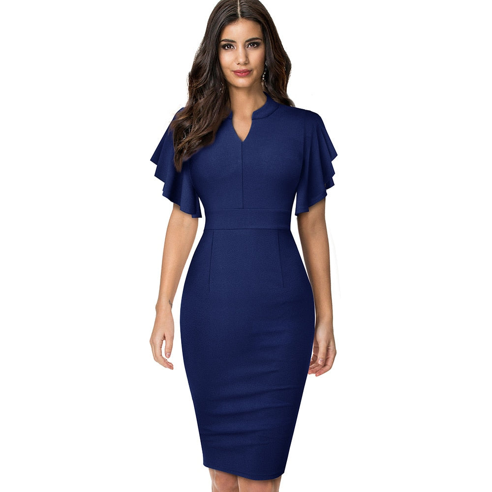 Nice-forever Elegant Women's Dress