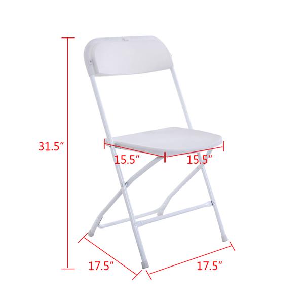 Outdoor Or Indoor 5PCS/Set Portable Plastic Folding Chairs