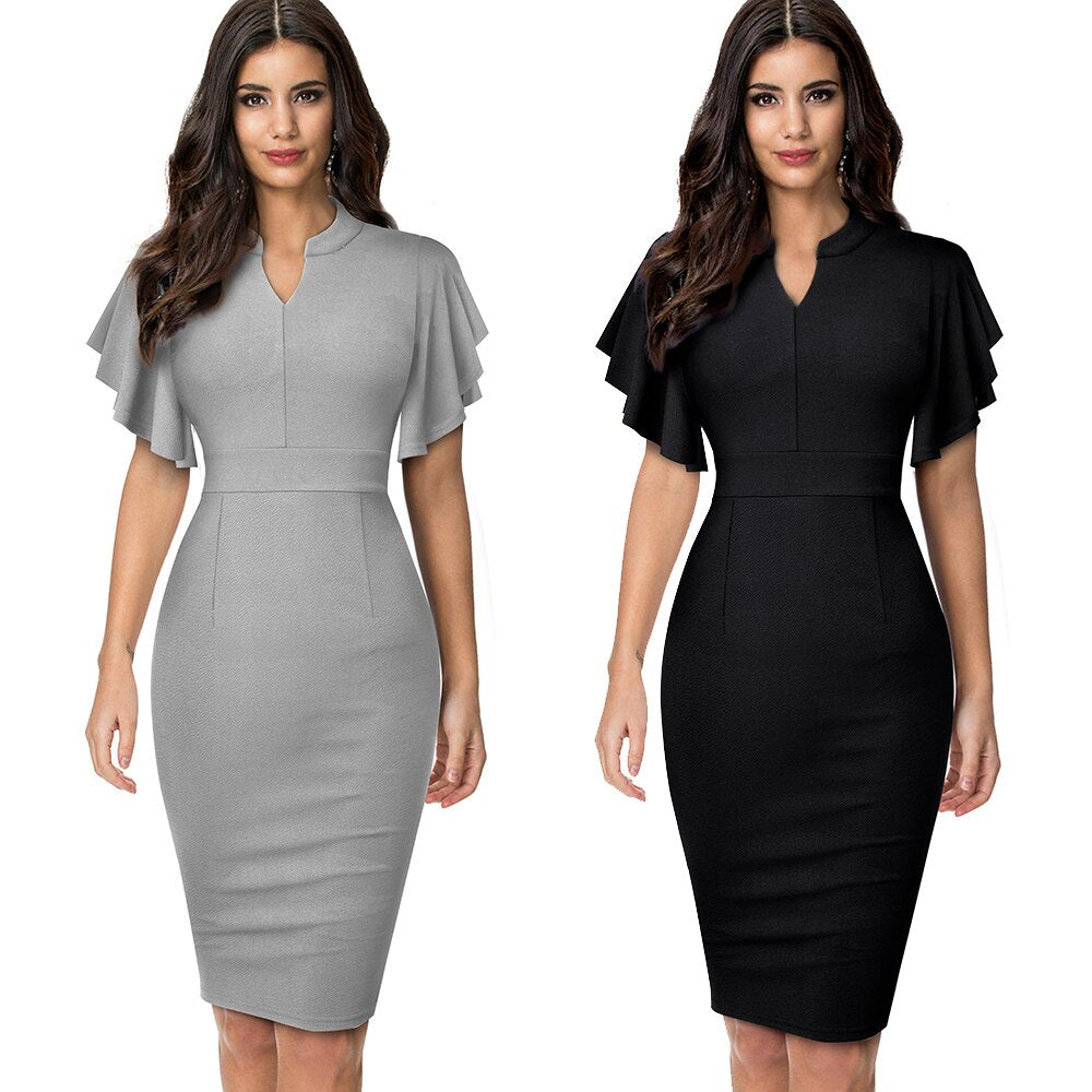 Nice-forever Elegant Women's Dress
