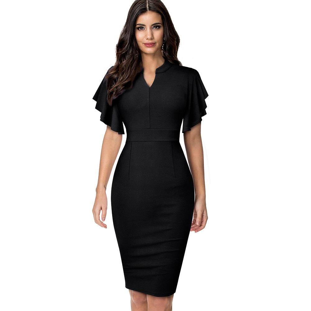 Nice-forever Elegant Women's Dress