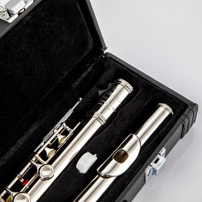 Top Japan Flute 271 382 Professional Cupronickel C Key 16 Hole Flute Silver Plated Musical Instruments With Case and Accessories