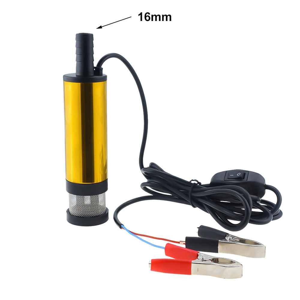 Portable Mini 12V Electric Submersible Pump For Diesel, Oil, Water