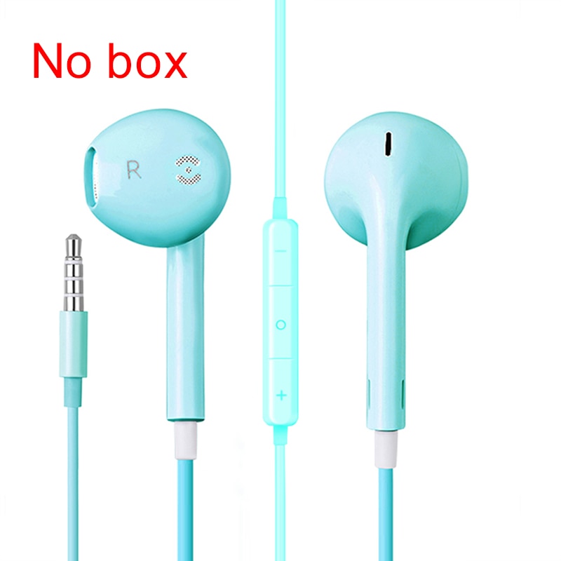 Wired Headphone With Mic 3D Stereo Earbuds