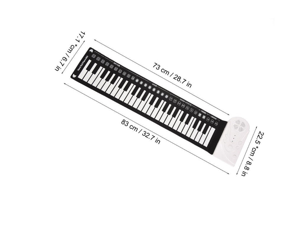 USB Hand Roll Up Piano Portable 49 Key