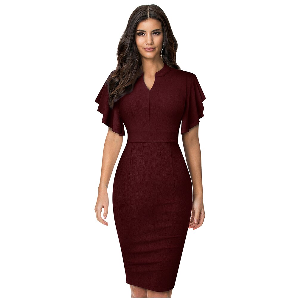 Nice-forever Elegant Women's Dress