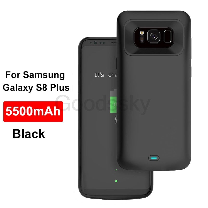 Charger Case For Samsung Galaxy Note 20 Ultra 8 9 10 S8 S9 S10 S20 S21 Plus S10e battery charger case charging Shockproof Case