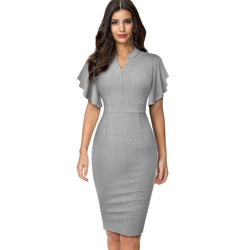 Nice-forever Elegant Women's Dress