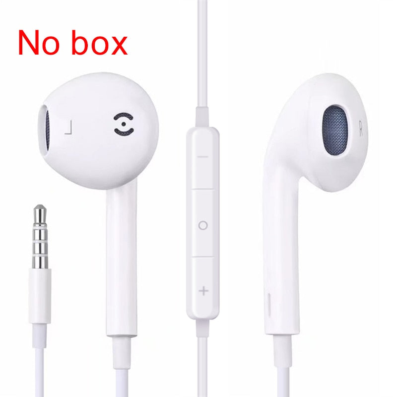 Wired Headphone With Mic 3D Stereo Earbuds