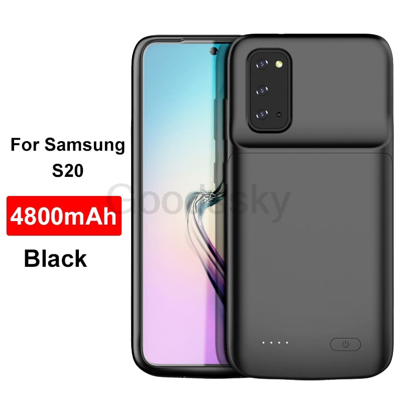Charger Case For Samsung Galaxy Note 20 Ultra 8 9 10 S8 S9 S10 S20 S21 Plus S10e battery charger case charging Shockproof Case