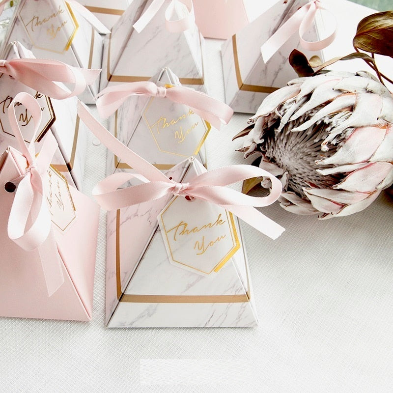 Pyramid Marble Candy Box