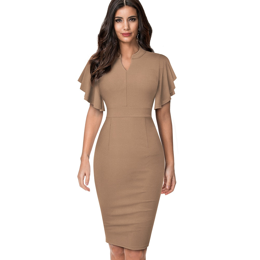 Nice-forever Elegant Women's Dress