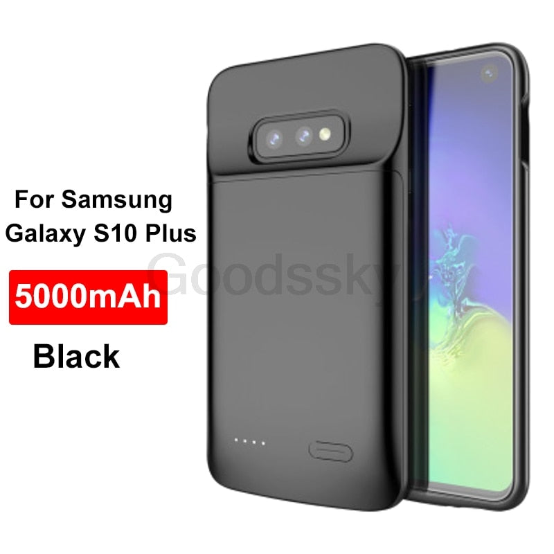 Charger Case For Samsung Galaxy Note 20 Ultra 8 9 10 S8 S9 S10 S20 S21 Plus S10e battery charger case charging Shockproof Case
