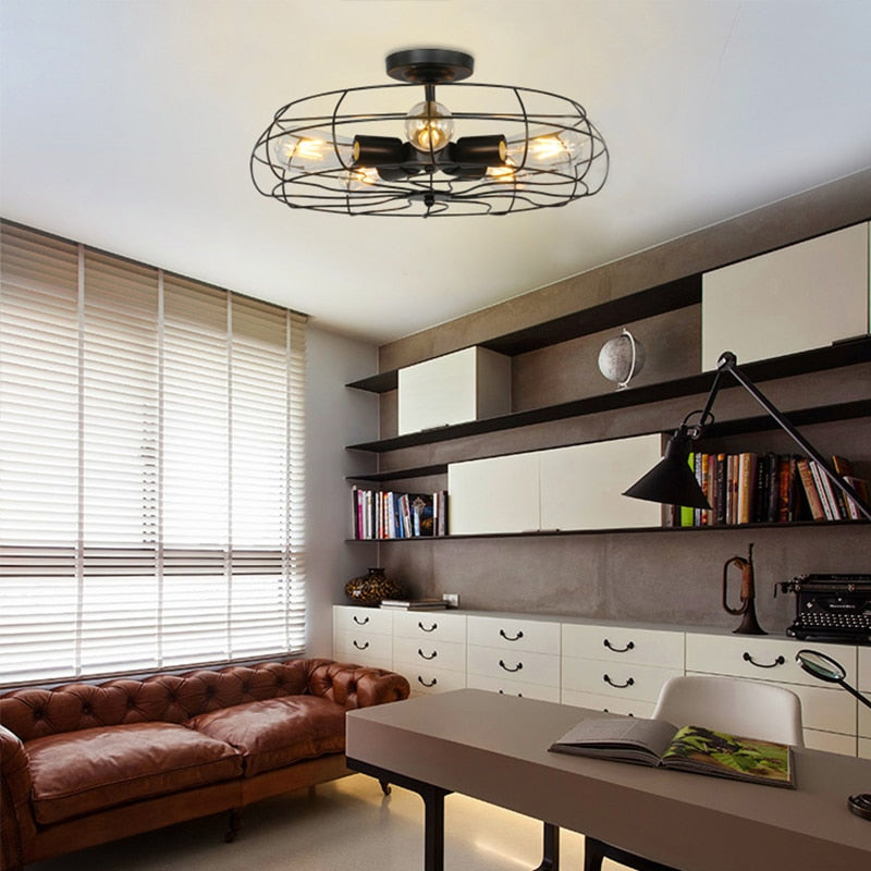 BTX Nordic Modern Ceiling Fan With Light Remote Control Retro Fan Lamp E27