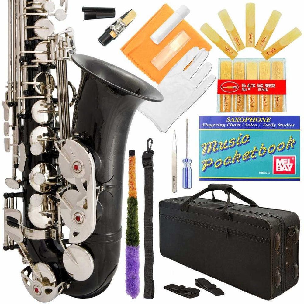 Professional Black-Gold Keys Eb E Flat Alto Saxophone