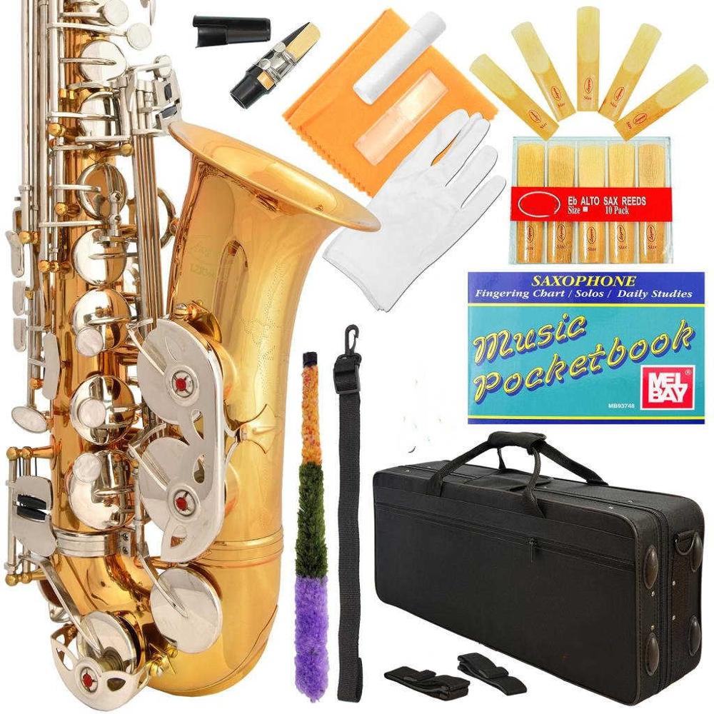 Professional Black-Gold Keys Eb E Flat Alto Saxophone