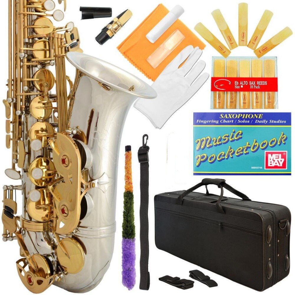 Professional Black-Gold Keys Eb E Flat Alto Saxophone