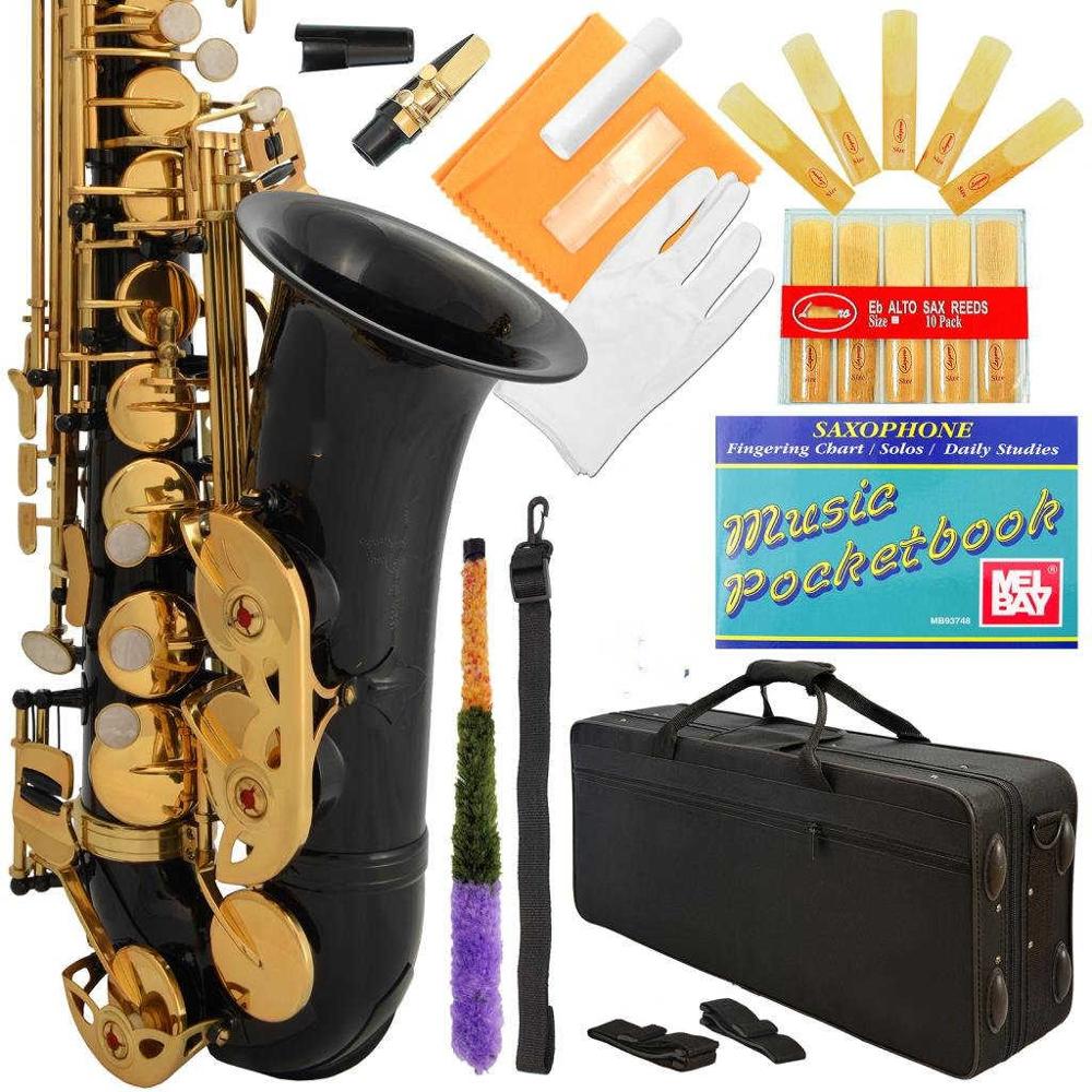 Professional Black-Gold Keys Eb E Flat Alto Saxophone