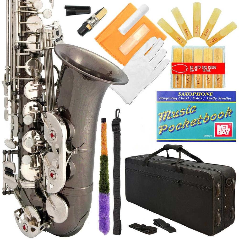 Professional Black-Gold Keys Eb E Flat Alto Saxophone