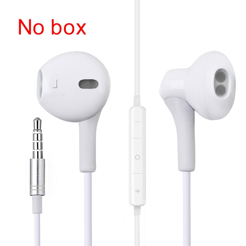 Wired Headphone With Mic 3D Stereo Earbuds