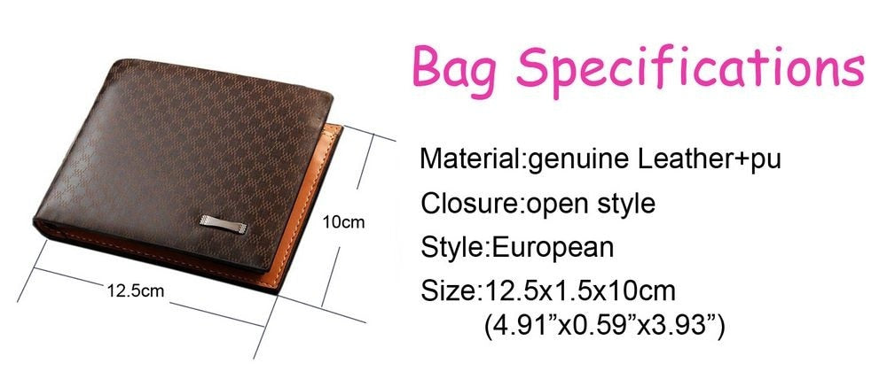 Fashion Male Leather Wallet