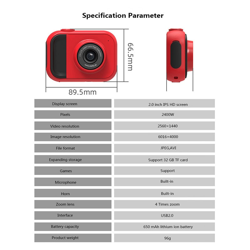 Professional Children Photo Camera
