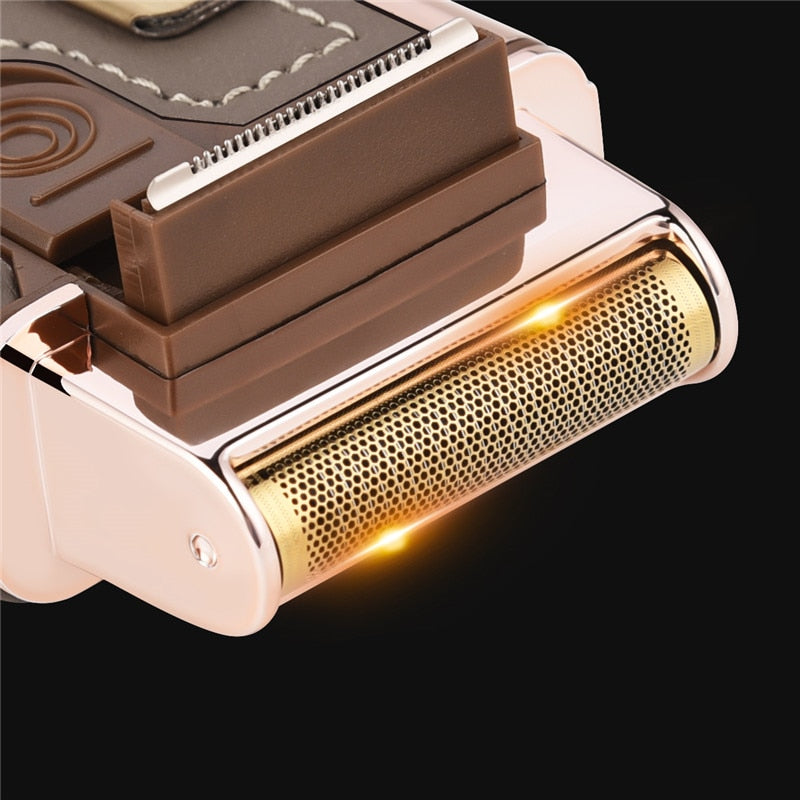 Leather Wrapped Electric Shaver