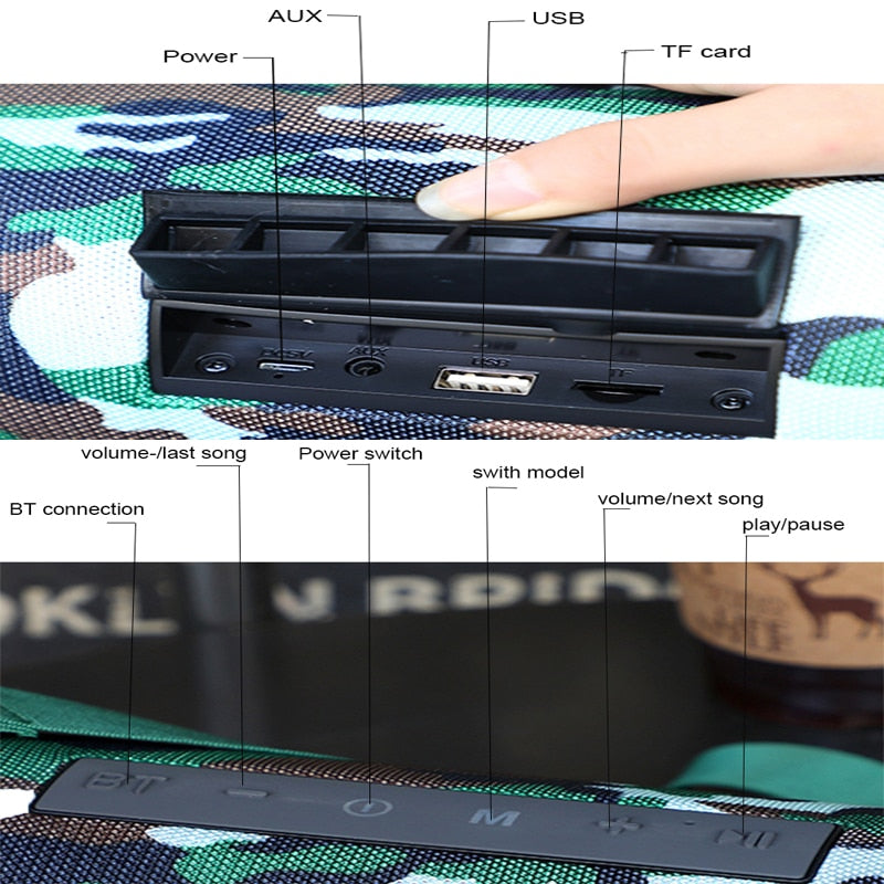 Bluetooth Speaker Bass Portable