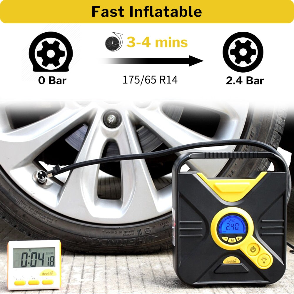 Deelife Car Air Compressor Portable 12V