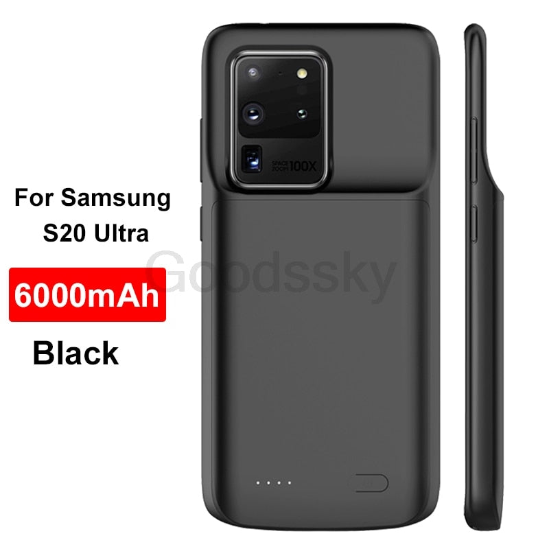 Charger Case For Samsung Galaxy Note 20 Ultra 8 9 10 S8 S9 S10 S20 S21 Plus S10e battery charger case charging Shockproof Case