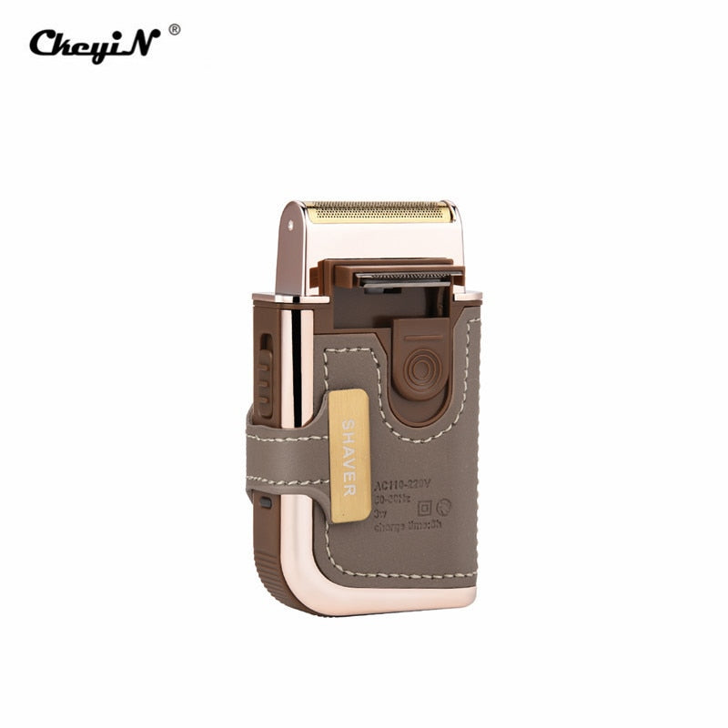 Leather Wrapped Electric Shaver