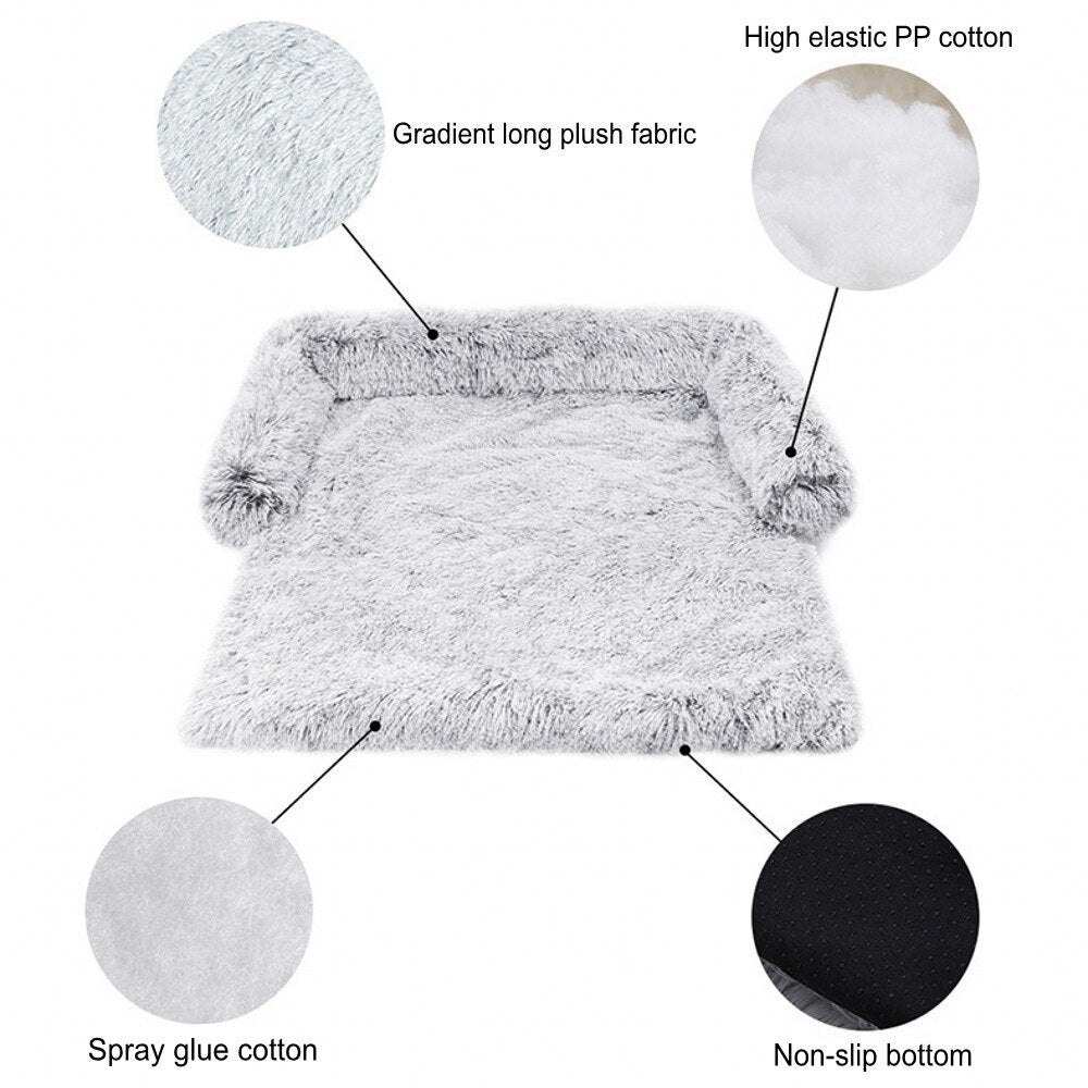 New Pet Beds Winter Warm Cats Dogs Pad Pet Rest Sofa Nests Soft Long Plush Small And Large Dog Mattress Cushion For Big Dogs Mat