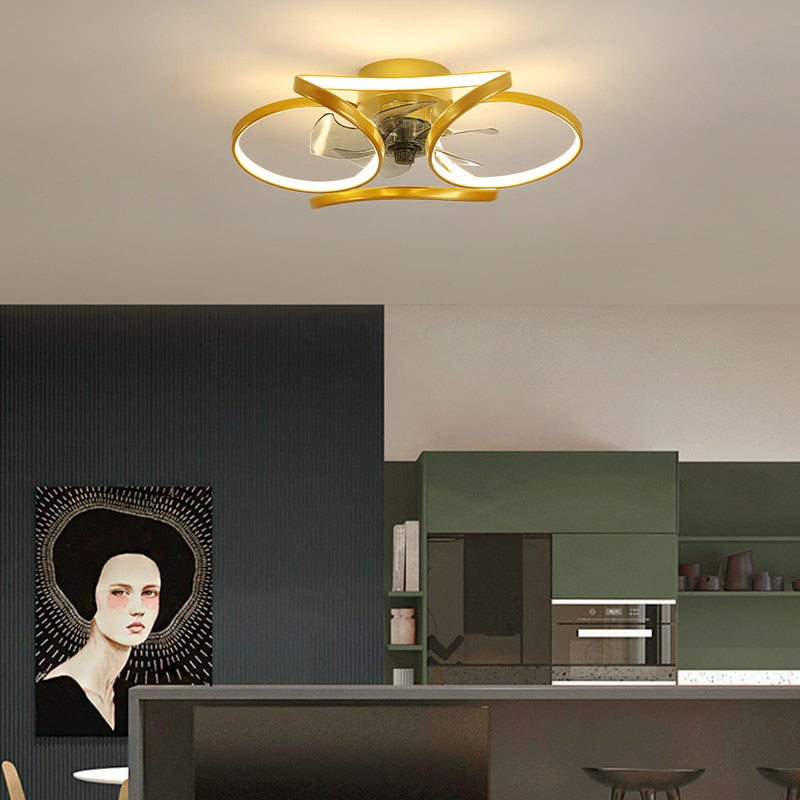 Nordic bedroom decor led lights for room ceiling fan