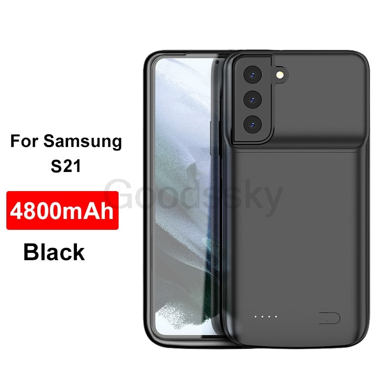 Charger Case For Samsung Galaxy Note 20 Ultra 8 9 10 S8 S9 S10 S20 S21 Plus S10e battery charger case charging Shockproof Case