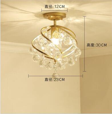 Fashion gold ceiling lamps living room E27 bulb