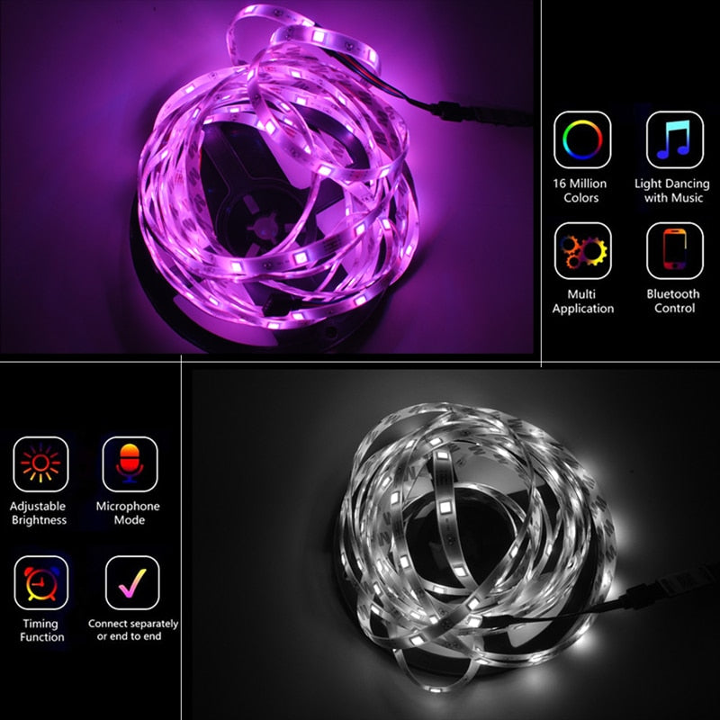 LED Strip Light Bluetooth luces
