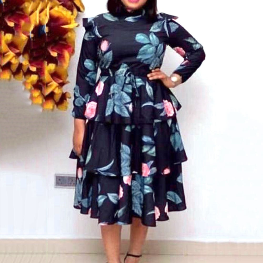 Color Block Dress Women Fashion