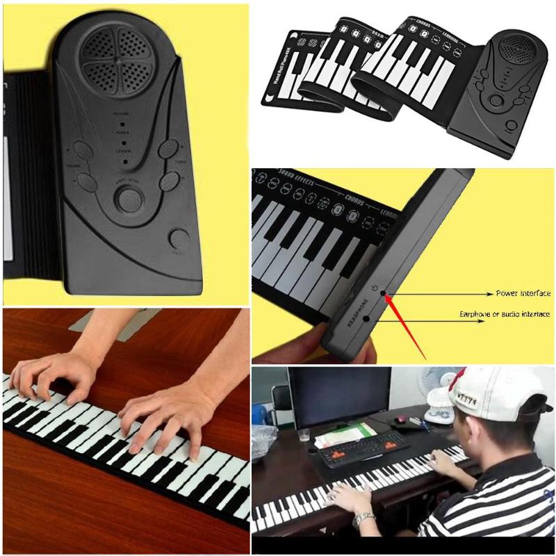USB Hand Roll Up Piano Portable 49 Key