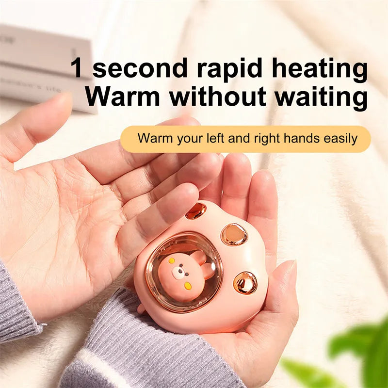 Mini Electric Hand Warmer Cat Paw Cute Claw Winter Heater Quick Heating USB Rechargeable Pocket Portable Small Mini Hands Warmer