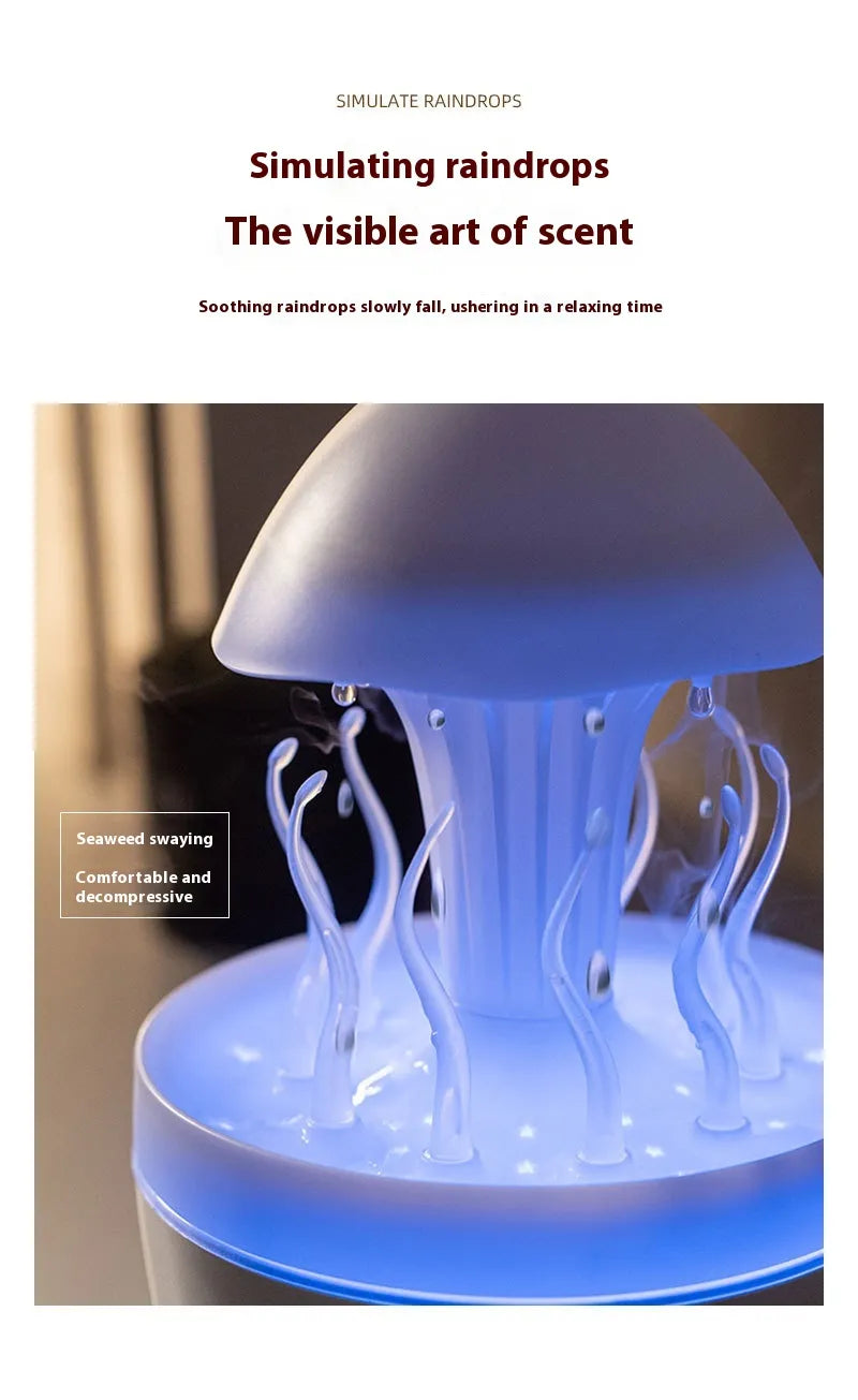 Rotating Water Drop Aroma Diffuser Colorful Night Lamp